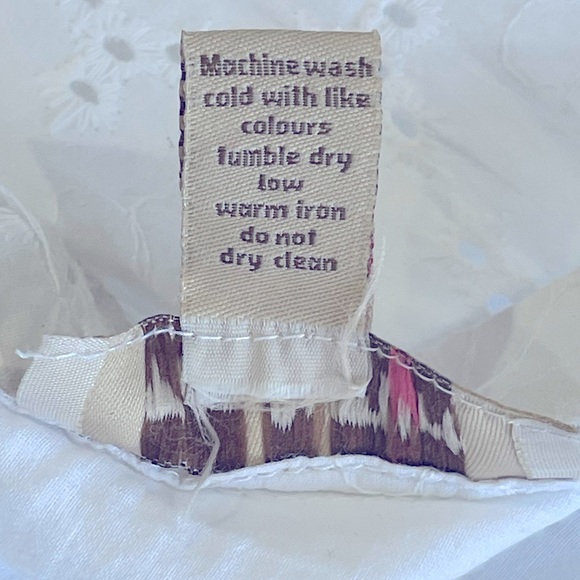 Fun & Flirt White Eyelet Skater Mini Skirt Size S - Picture 5 of 6